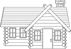 Jpg use the download button to view the full image of log cabin coloring pages printable, and download it for a computer. How To Draw A Log Cabin House Coloring Page Trace Drawing