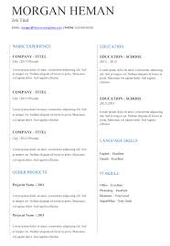 Our cv templates are available to you to download, then fill out before this way, using the fillable resume template you will only need to fill up each section in a simple way. Basic Cv Templates For Word Land The Job With Our Free Templates