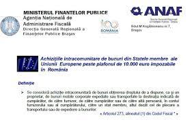 Exceptii nu sunt considerate operatiuni impozabile in romania achizitiile intracomunitare de bunuri care indeplinesc urmatoarele conditii: Contabil On Twitter Material Oficial Anaf Like Si Share Intracomunitare Tva Plafontva Ue Detalii Aici Https T Co A0tgeabcnm Https T Co Ohptjibowd