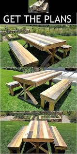 Diy Picnic Table In 2020 Diy Picnic Table Wood Patio Furniture Pallet Outdoor
