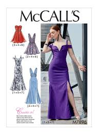 M7896 Formal Dress Patterns Gown Pattern Prom Dress Pattern