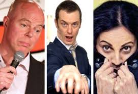 Roger Monkhouse, Paul Tonkinson and Stella Graham at Laughing Bishops  Comedy Club in Bishop's Stortford
