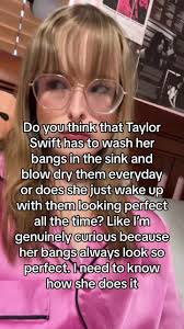 It’s a battle fixing my bangs everyday. Also i know she probably uses a  straightener, but still every time i use a one it looks even  worse#taylorswift#bangs#taylor#swifttok#erastour#taylorsverison#fan...