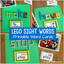 Learn about the alphabet letters. Build Lego Sight Words Activity Frugal Fun For Boys And Girls