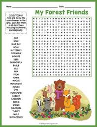 Woodland Animals Activity Forest Animals Word Search Fun By Puzzles To Print Animal Activities Woodland Animals Party Preschool Activities