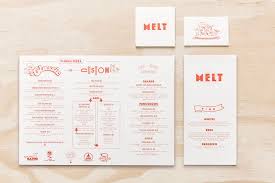 Melt Designed By Can I Play Menu Design Restaurant Menu Design Menu Design Inspiration