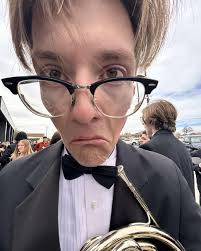 With April camp in three weeks, it's time to start our member  introductions! Name: Owen Sallee (He/They) Age: 18 Primary Instrument:  Trumpet Hometown: Mineral Wells, Texas Marching Experience: Guardians DBC  2021, 2022,