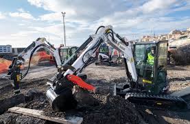 Also, a teeny excavator tried to help. Bobcat Electric Innovations Australia Heavyquip Journal