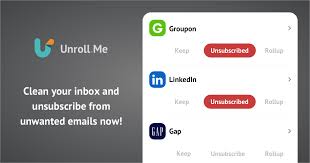 Unroll.Me: Unsubscribe from emails, instantly