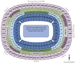 78 Extraordinary Georgia Dome Concert Seating Chart