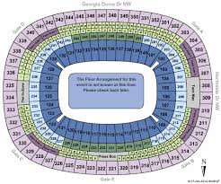 78 Extraordinary Georgia Dome Concert Seating Chart