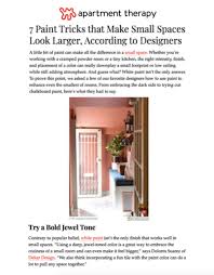 It's so hard to move and also challenging to find storage space for everything. Apartment Therapy January 2020 Dekar Design