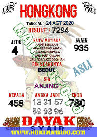 Syair Bocoran Prediksi Hongkong 24 Agustus 2020 En 2020 Link