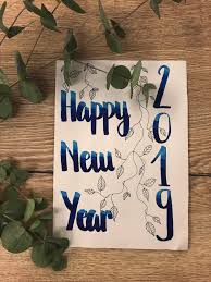 Carte De Voeux 2019 Nouvel An Video Diy Letters Lettering Bullet Journal Inspiration