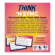 Gamewright Think N Sync Game Kohls In 2021 Nsync Great Minds Think Alike Sync