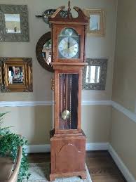 Ridgeway grandfather clocks company, nowadays part of howard miller clocks, has long participated in nascar with the ridgeway martinsville grandfather clock being the sought after prize of the race's winner. Nascar Winston Cup Martinsville Grandfather Clock Trophy Morgan Shepherd 1981 Race Used 360