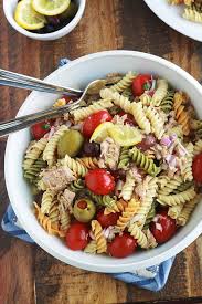 Salade De Pates Au Thon Facile Vinaigrette Aux Herbes Recette Salade Pates Thon Salade De Pates Pates Au Thon