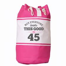 Birthday Present Ideas For Wife 45th Not Everone Looks This Good At 45 Birthday Bag 45th Birthday Gift Keepsake Funny Gift Gift For Men Gift F Mens Birthday Gifts Birthday Bag 45th Birthday