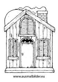ausmalbild halloween grusel hauschen house colouring pages coloring pages house drawing for kids