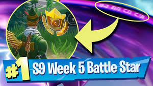 These can be earned via the battle pass and occasionally through challenges or events! Fortnite Season 9 Week 5 Loading Screen Battle Pass Star Location Youtube