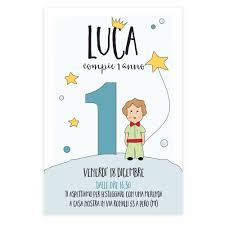 Printable Little Prince Birthday Party Invitation For A Little Boy Custom Digital Invite Card Download And Print Immediately Feste Di Compleanno A Tema 1 Anno Primo Compleanno Inviti