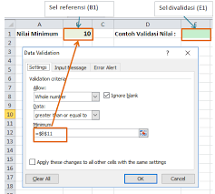 Belajar Microsoft Excel Cara Menggunakan Data Validation Di Excel