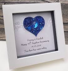 65th Wedding Anniversary Gift 65th Anniversary Gift Sapphire Etsy 65th Anniversary Gifts 65th Wedding Anniversary Wedding Anniversary Gifts