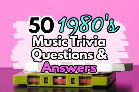 A time of big hair, gnarly music and, like, totally rad movies. 80 S Music Trivia Questions And Answers Trivia Muse