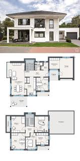 Grundrisse von einfamilienhäusern mit 140m². Floor Plan Mansion With 2 Story Hip Roof Modern Contemporary European Style House Plans Villa Citylife Hau Stadtvilla Stadtvilla Mit Garage Haus Grundriss