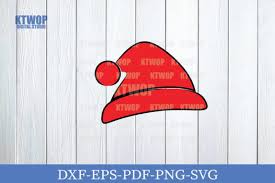 Download Line Red Santa Hat Graphic By Ktwop Creative Fabrica SVG Cut Files