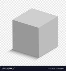 White Cube With A Perspective 3d Box Model With A Shadow Download A Free Preview Or High Quality Adobe Illustrator Ai Eps Pdf 3d Cube Cube Aesthetic Design