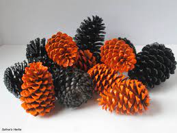 4.6 out of 5 stars. Black Orange Pine Cone Painted Pine Cone Pinecone Decor Halloween Pine Cone Pinecone Ar Fall Halloween Decor Halloween Floral Arrangements Halloween Crafts