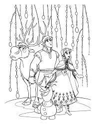 la reine des neiges kristoff anna olaf sven coloriage coloriages pour enfants corbeau