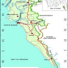 Cox S Bazar District Map Map Of Cox's Bazar District, Bangladesh. | Download Scientific Diagram