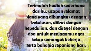 Selamat pagi = wilujeng enjing selamat siang = wilujeng siang (?) 5. Kata Kata Selamat Siang Untuk Pacar Yang So Sweet Abis Kepogaul