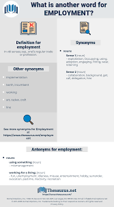Synonyms For Employment Thesaurus Net