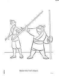 You can be big and have respect by telling someone they did a good job. Mulan Coloring Page Coloring Pages Mulan Color