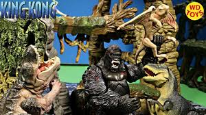 The biggest predator on skull island was the vastatosaurus rex. New King Kong Vs Godzilla V Rex Foetodon On Skull Island Playset Pla King Kong Vs Godzilla King Kong Skull Island King Kong