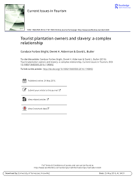 Pixie dust, magic mirrors, and genies are all considered forms of cheating and will disqualify your score on this test! Pdf Tourist Plantation Owners And Slavery A Complex Relationship
