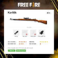 Pubg kar98 skin is a completely free picture material, which can be downloaded and shared unlimitedly. Káº¿t Quáº£ Sá»± Kiá»‡n Ä'ua Top Kar98k Cuá»'i Garena Free Fire Facebook