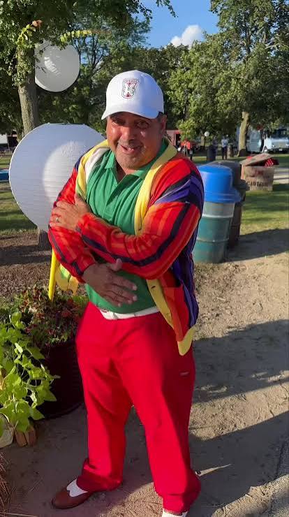 What a cast of characters! #Caddyshack at the main beach for a 21+ crowd!  So many great costumes as people dressed up as the cast! There was  #golfing, go for catapult, which Tina tried, and a Baby ...