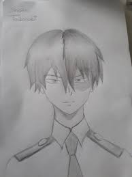 Shoto Todoroki Anime Character Drawing Cartoon Art Styles Cartoon Art