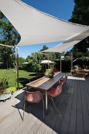 Liz Adam S Eclectic Home With A Modern Sensibility And A Treehouse Inexpensive Patio Shade Ideas Patio Shade Patio