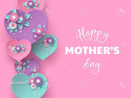 On this mother day greeting card, you can write down your blessings, and give it to anyone you care about. Happy Mothers Day Greeting Card Paper Craft Style 3d Hearts Royalty Free Cliparts Vectors And Stock Illustration Image 124818039