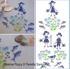 Find patterns for kids, adults, and home. Perrette Samouiloff Flying Fish Banner Cross Stitch Pattern