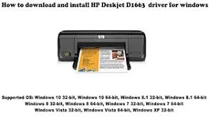Drivers for hp desk jet d1663 free dpwnload / hp deskjet d2530 driver and software free downloads : How To Download And Install Hp Deskjet D1663 Driver Windows 10 8 1 8 7 Vista Xp Youtube