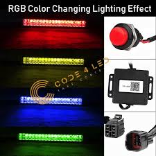 Code 4 Led 32 In Dual Row Rgb Led Light Bar Code 4 Led Supply