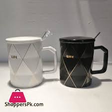 Buy Coffee Mug With Cap And Spoon At Best Price In Pakistan Coffee Mugs Buy Coffee Mugs