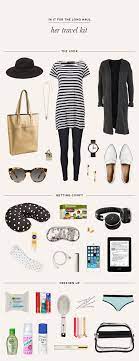 Travel In It For The Long Haul Her Travel Kit Travel Outfit Plane Packing Tips For Travel Travel Wardrobe