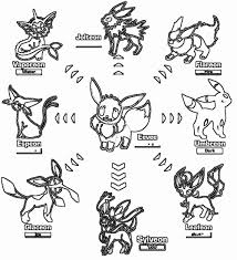 Showing 12 coloring pages related to eevee. Eevee Evolutions Pokemon Go Coloring Pages Novocom Top